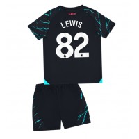 Camiseta Manchester City Rico Lewis #82 Tercera Equipación Replica 2023-24 para niños mangas cortas (+ Pantalones cortos)